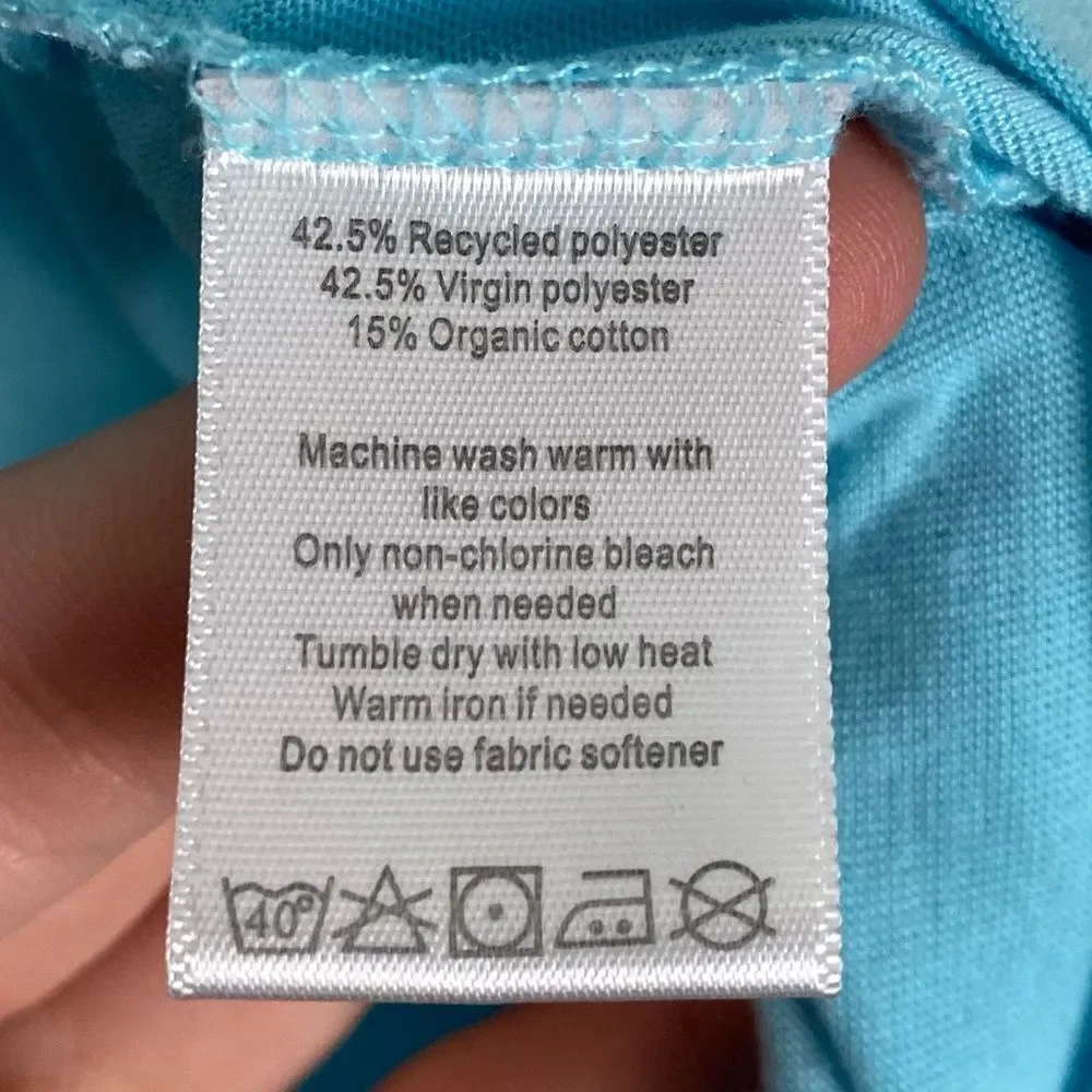 ALO Yoga | Light Blue Cool Fit Short Sleeve Tee Size XXL - Picture 8 of 8